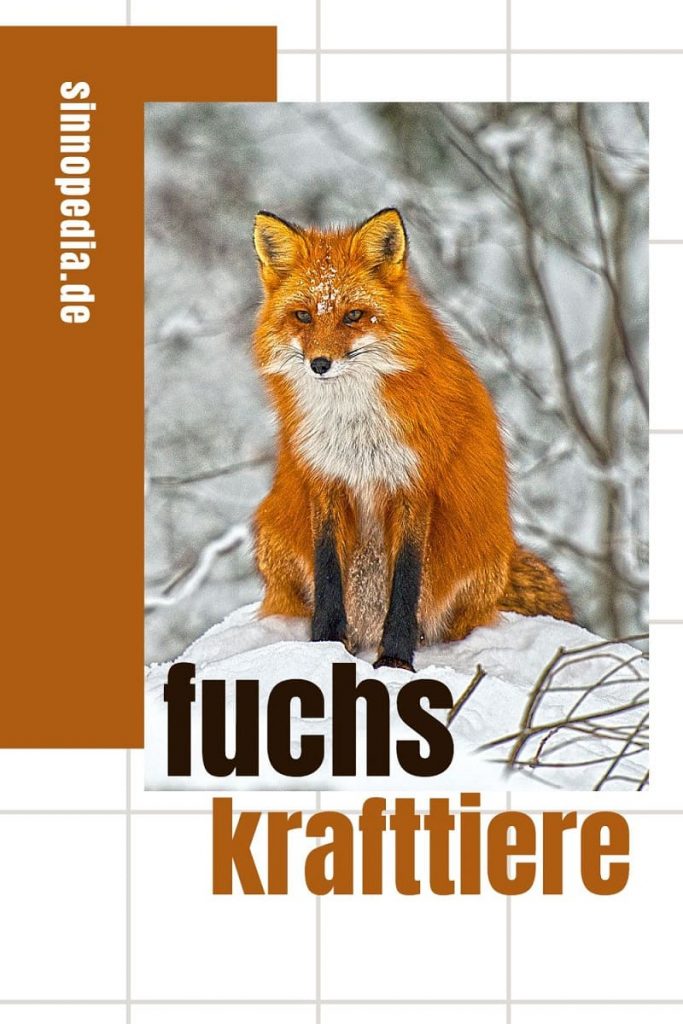 Krafttier Fuchs pin
